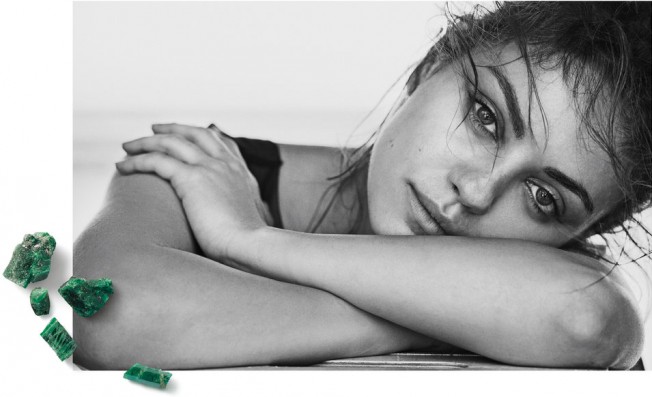 Gemfields' recent ethical campaign featuring Myla Kunis © Gemfields PLC