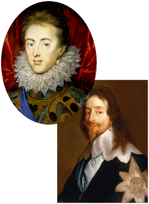 Charles I wearing his statement piece pearl