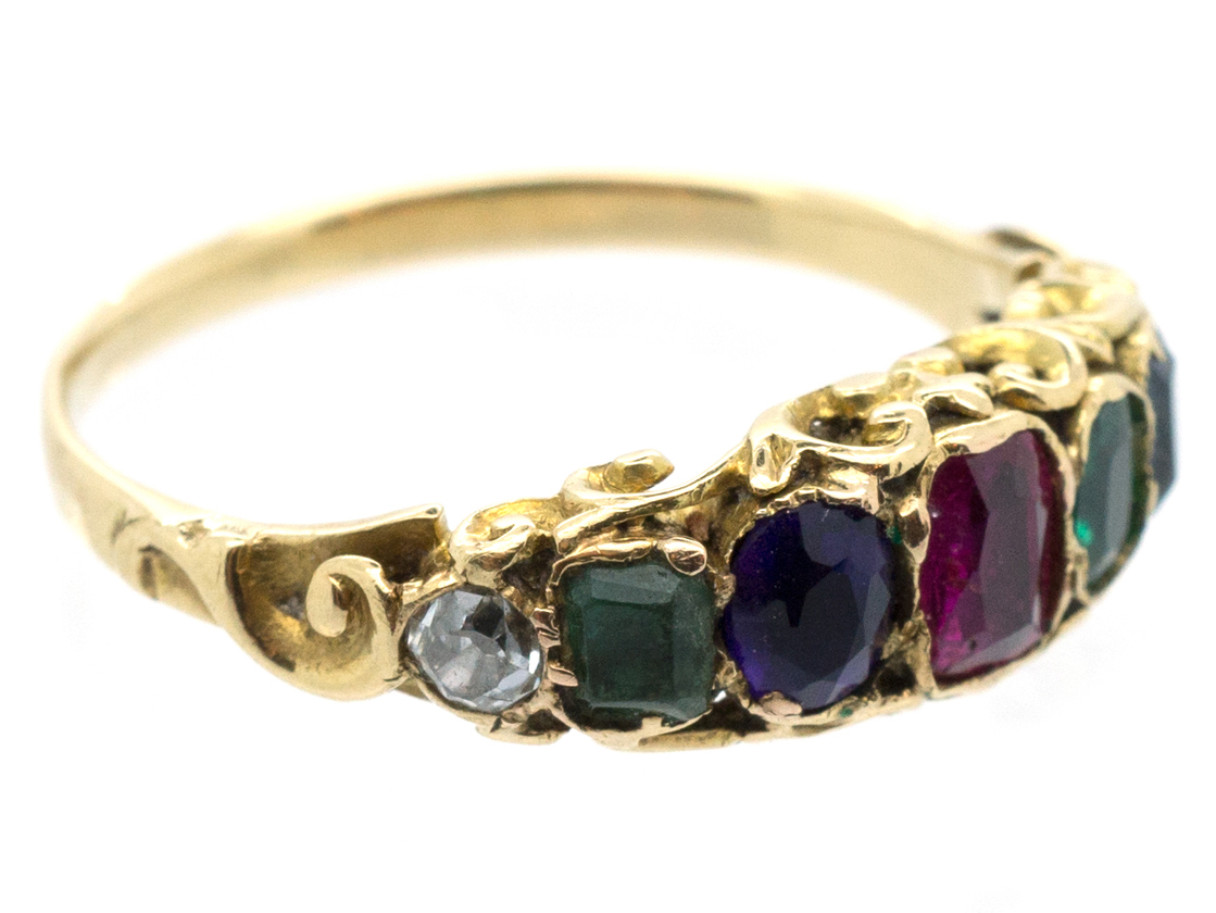 Late Georgian 18ct Gold "Dearest" Ring - The Antique Jewellery Company