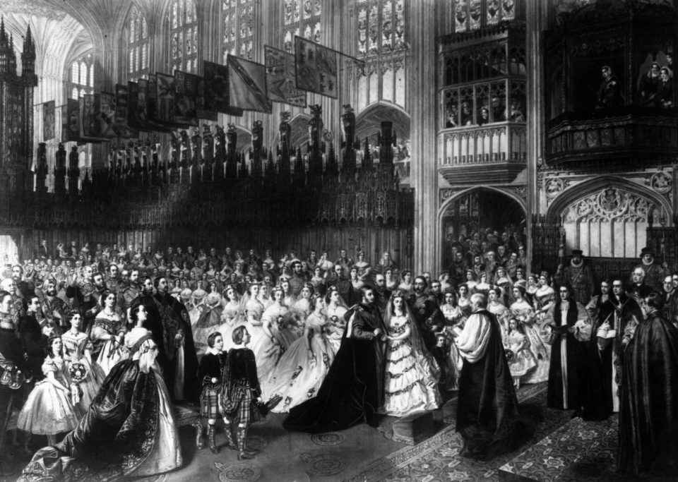 Edward and Alexandra's Wedding at St George's Chapel, Windsor Castle, 25 January 1842