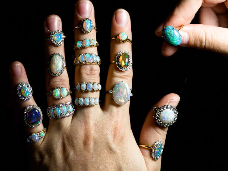 Opal Rings