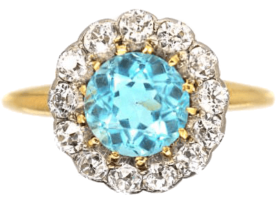 Antique Aquamarine Ring