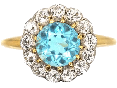 Antique Aquamarine Ring