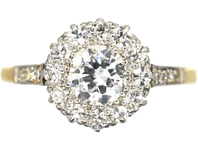 Antique Diamond Cluster Ring