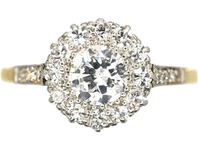 Antique Diamond Cluster Ring