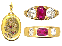 Victorian Ruby Jewellery
