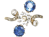 Art Nouveau Sapphire Engagement Rings