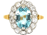 Edwardian Aquamarine Engagement Rings