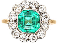 Edwardian Emerald Engagement Rings