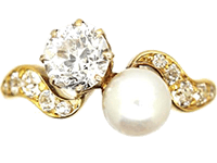 Edwardian Pearl Engagement Rings