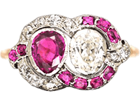 Georgian Ruby Engagement Rings