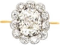 Diamond Cluster Engagement Rings