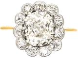 Diamond Cluster Engagement Rings