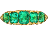 Emerald Five Stone Engagement Rings
