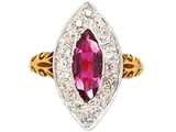 Ruby Marquise Rings