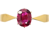 Ruby Solitaire Engagement Rings