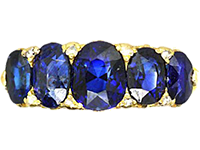 Sapphire Five Stone Engagement Rings