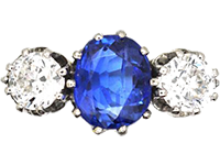 Sapphire Three Stone Engagement Rings