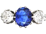 Sapphire Three Stone Engagement Rings