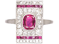 Art Deco Ruby Rings