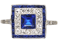 Art Deco Sapphire Rings