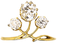 Art Nouveau Diamond Rings