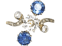 Art Nouveau Sapphire Rings