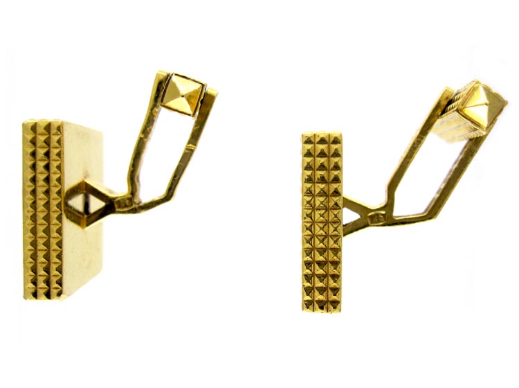 Cartier 18ct Gold Cufflinks - The Antique Jewellery Company