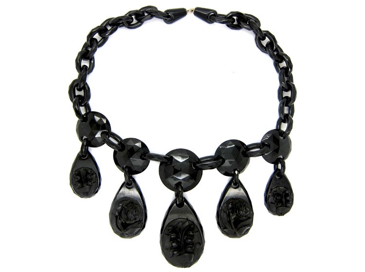 Victorian Jet Necklace The Antique Jewellery Company