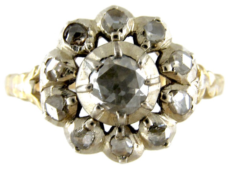 georgian rose cut diamond ring