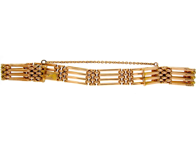 15ct Gold Gate Bracelet The Antique Jewellery Company