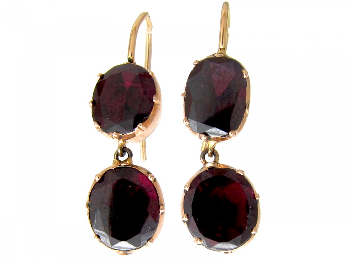 Double Drop Earrings The Antique Jewellery Company