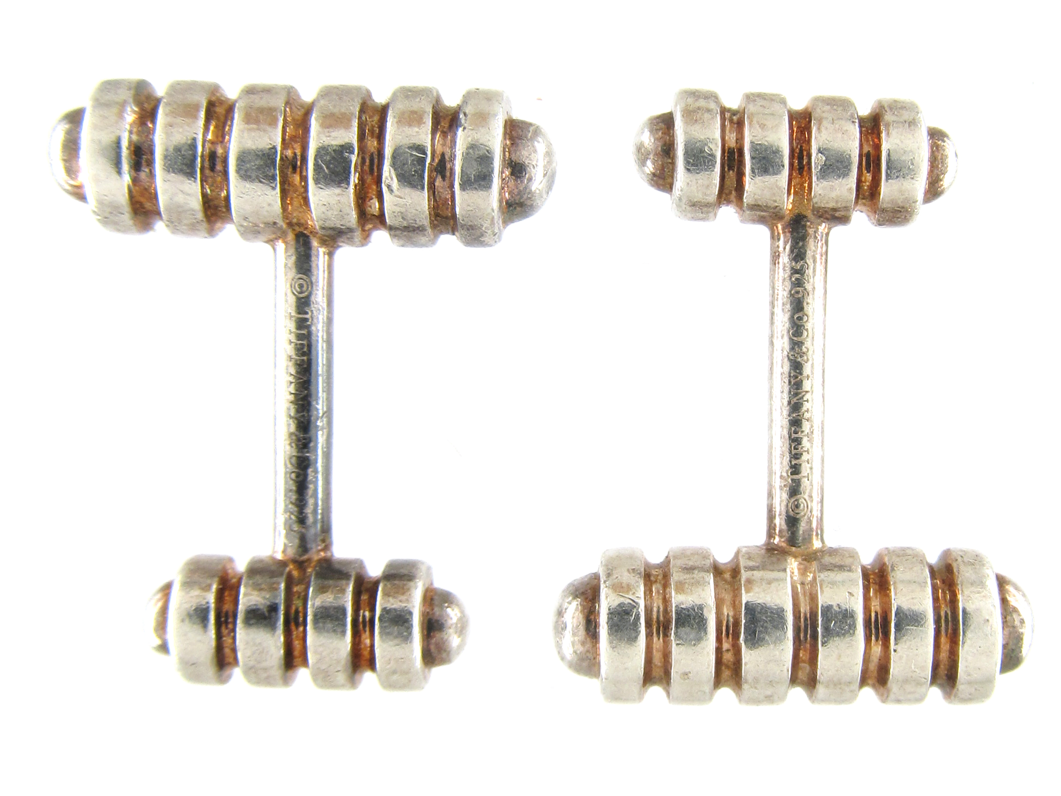 Tiffany & Co. Silver & Silver Gilt Cufflinks The Antique Jewellery