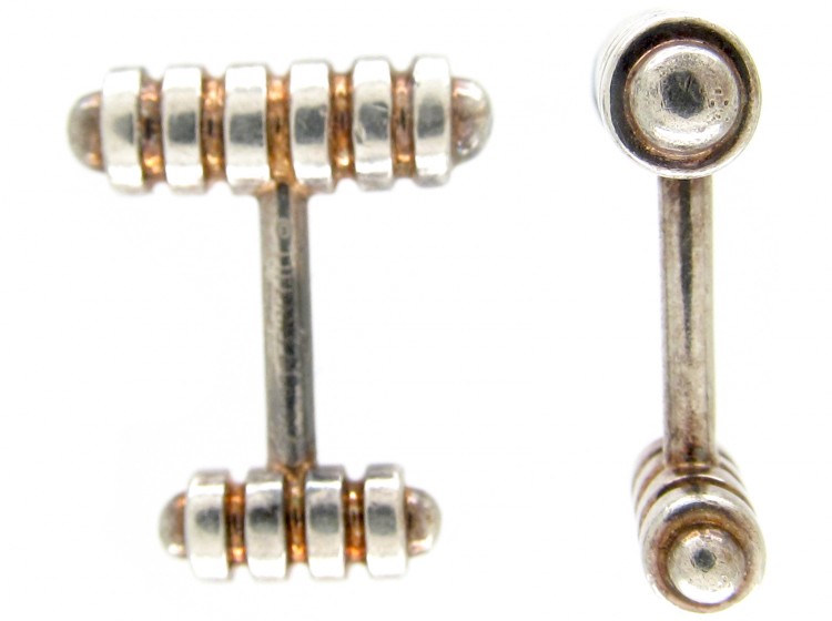 Tiffany & Co. Silver & Silver Gilt Cufflinks The Antique Jewellery