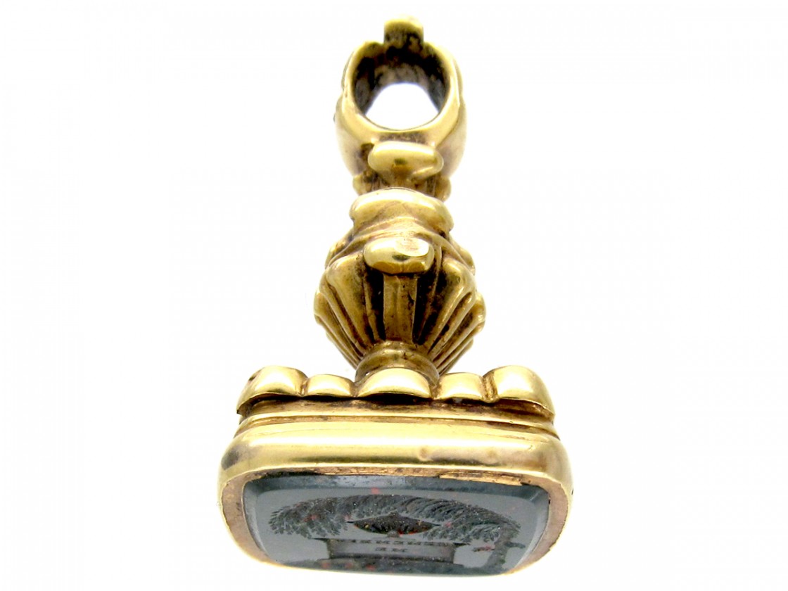 Georgian 18ct Gold Weeping Willow Tree & Urn Seal - The Antique ...