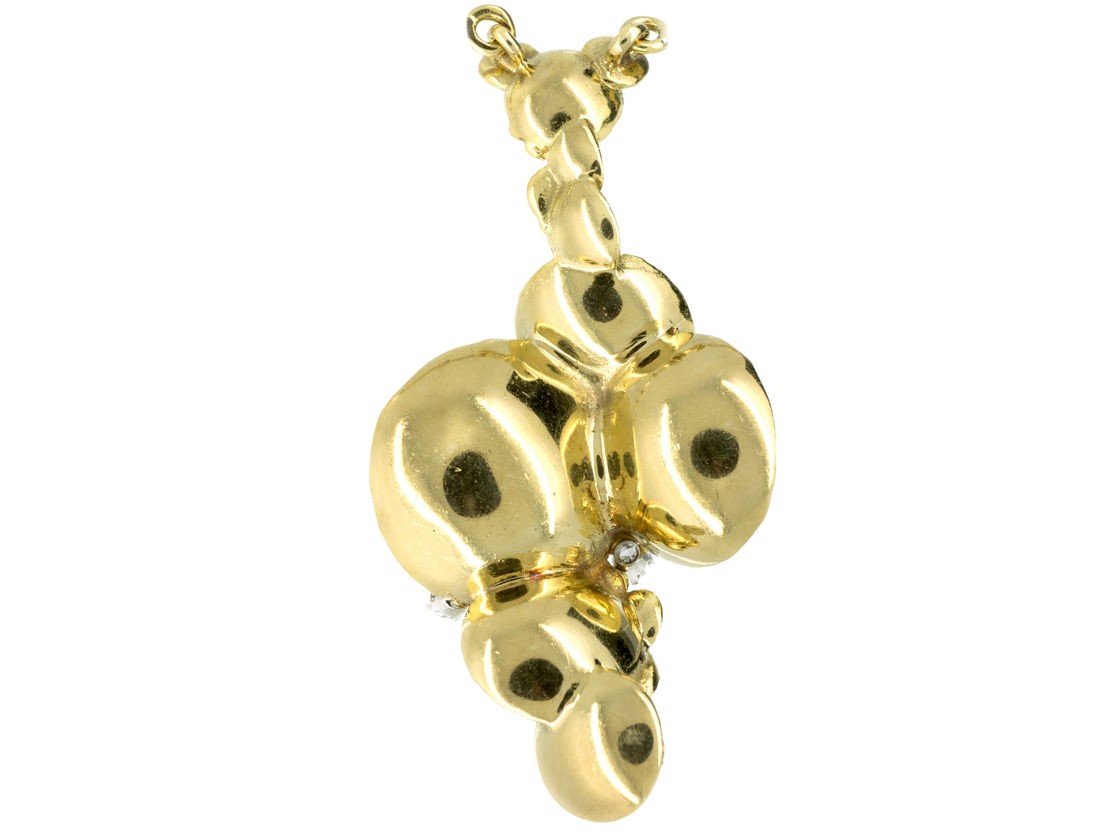 18ct Gold & Diamond 1970s Necklace The Antique Jewellery Company