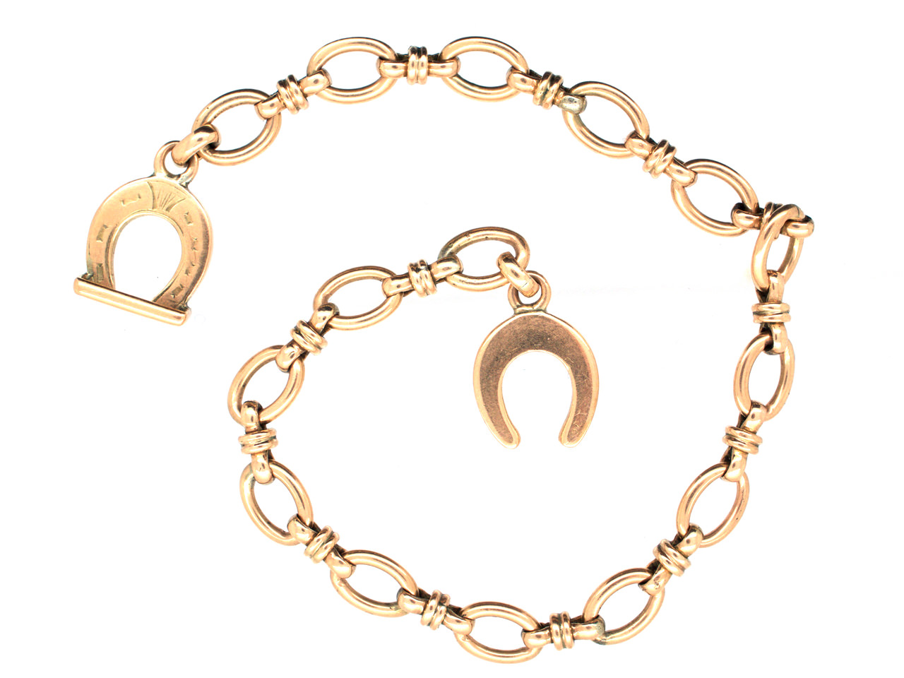 Gold Horseshoe Clasp Bracelet The Antique Jewellery Company