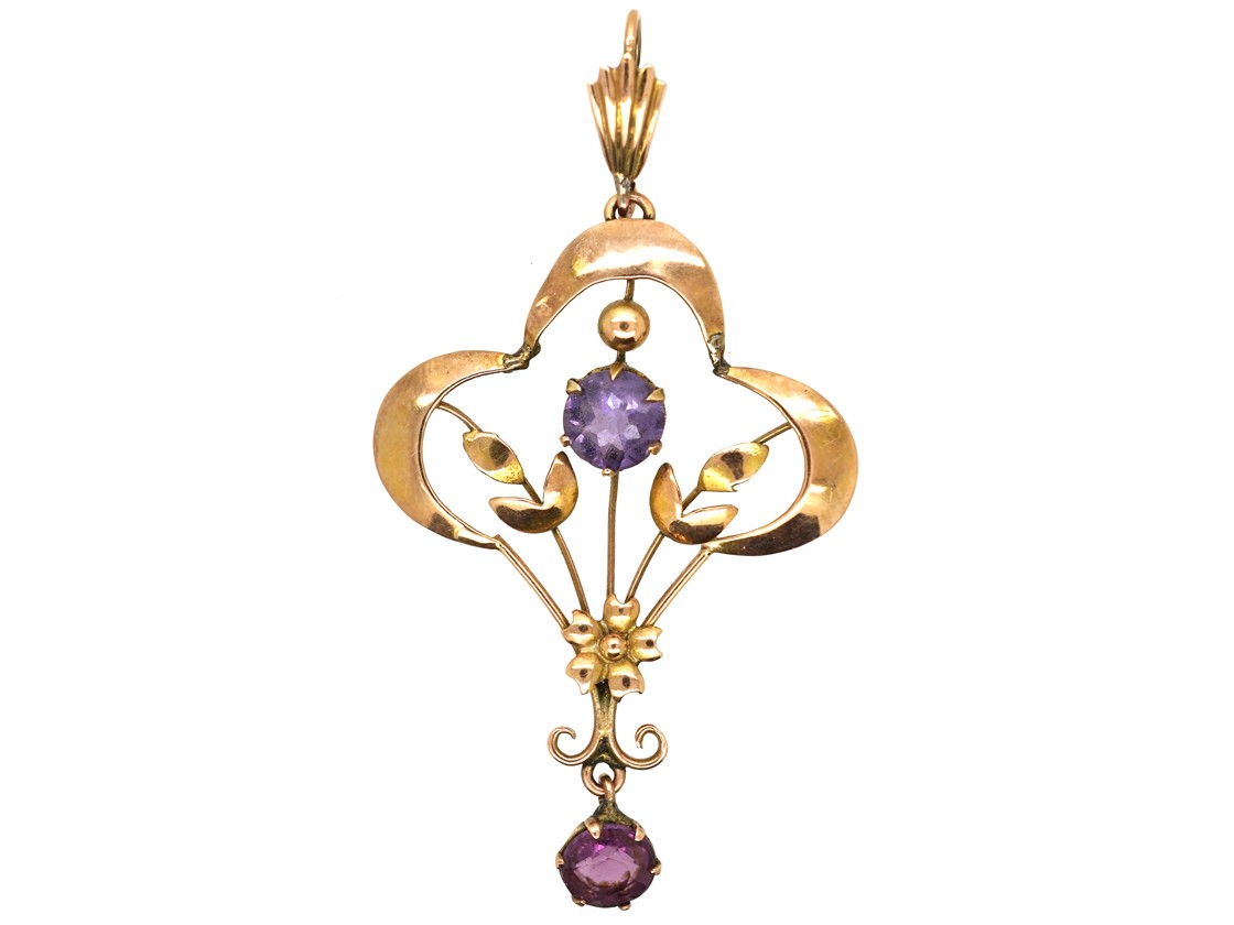 Gold Chains For Sale >> Art Nouveau 9ct Gold & Amethyst Pendant - The Antique ... Gold Chains For Sale >> Art Nouveau 9ct Gold & Amethyst Pendant - The Antique ...
