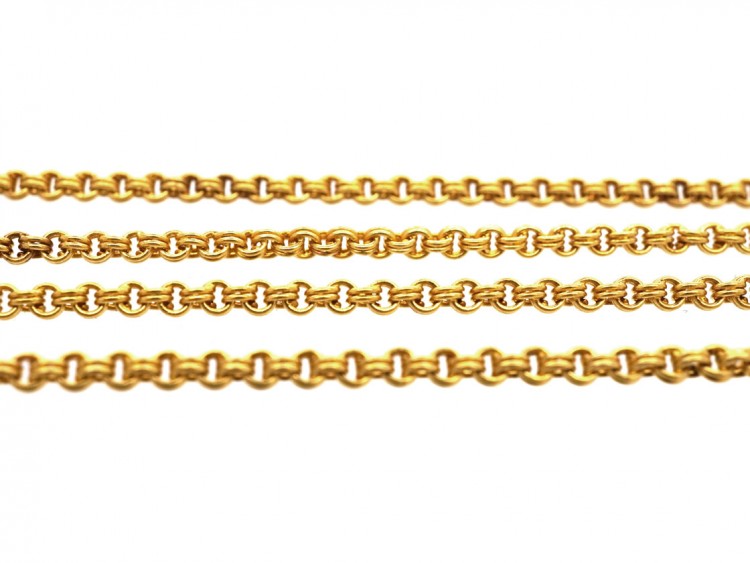 Edwardian 15ct Gold Chain The Antique Jewellery Company
