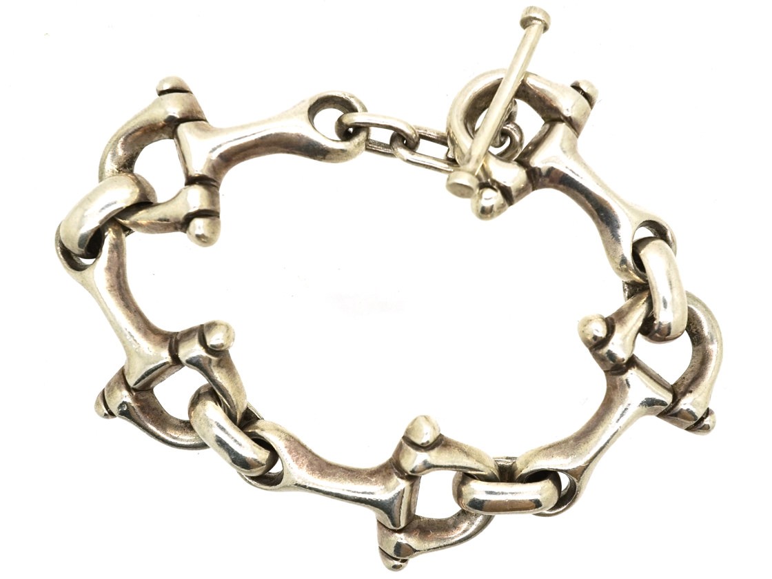 Silver Horse Bridle Bit Bracelet The Antique Jewellery Company