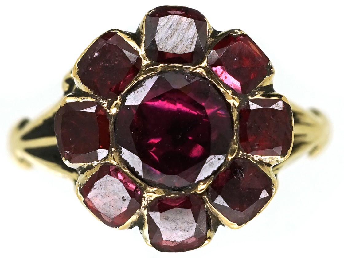 Garnet And Diamond Earrings Garnet And Diamond Earrings